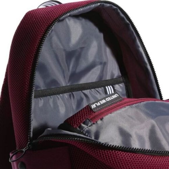 NWT Adidas VFA 2 Backpack Womens Red Maroon Padded Laptop Sleeve 2 Side Pockets - Picture 5 of 7